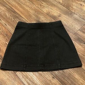 Black jean skirt